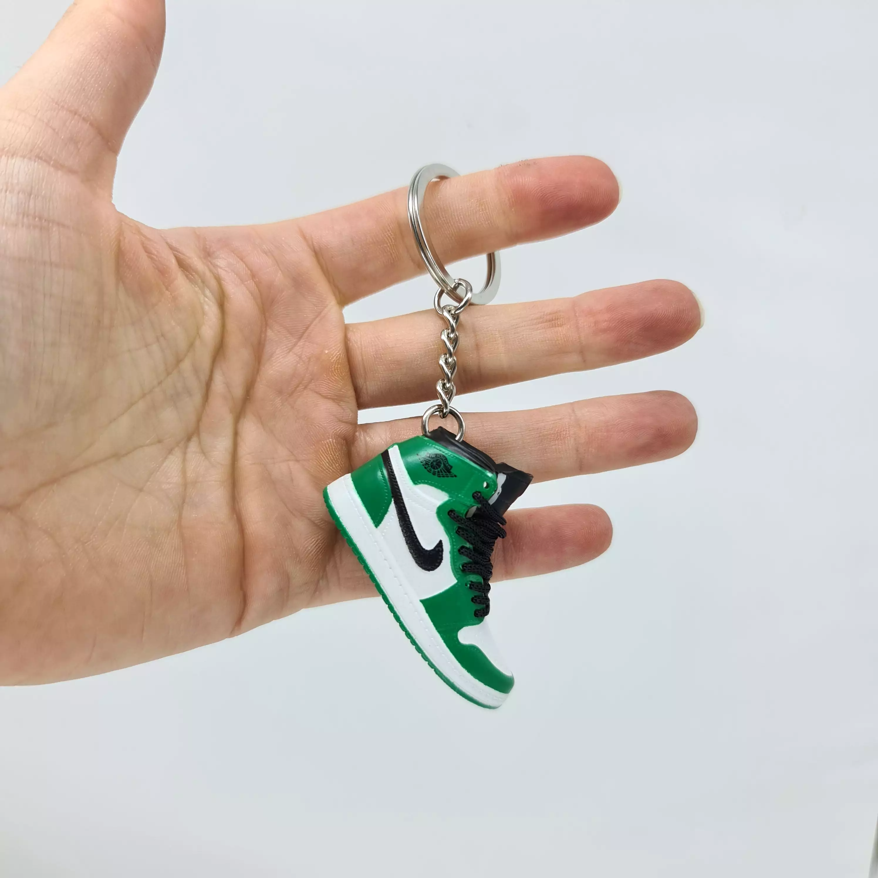 Mini Sneaker Keyring- AJ1 (Green/White/Black)