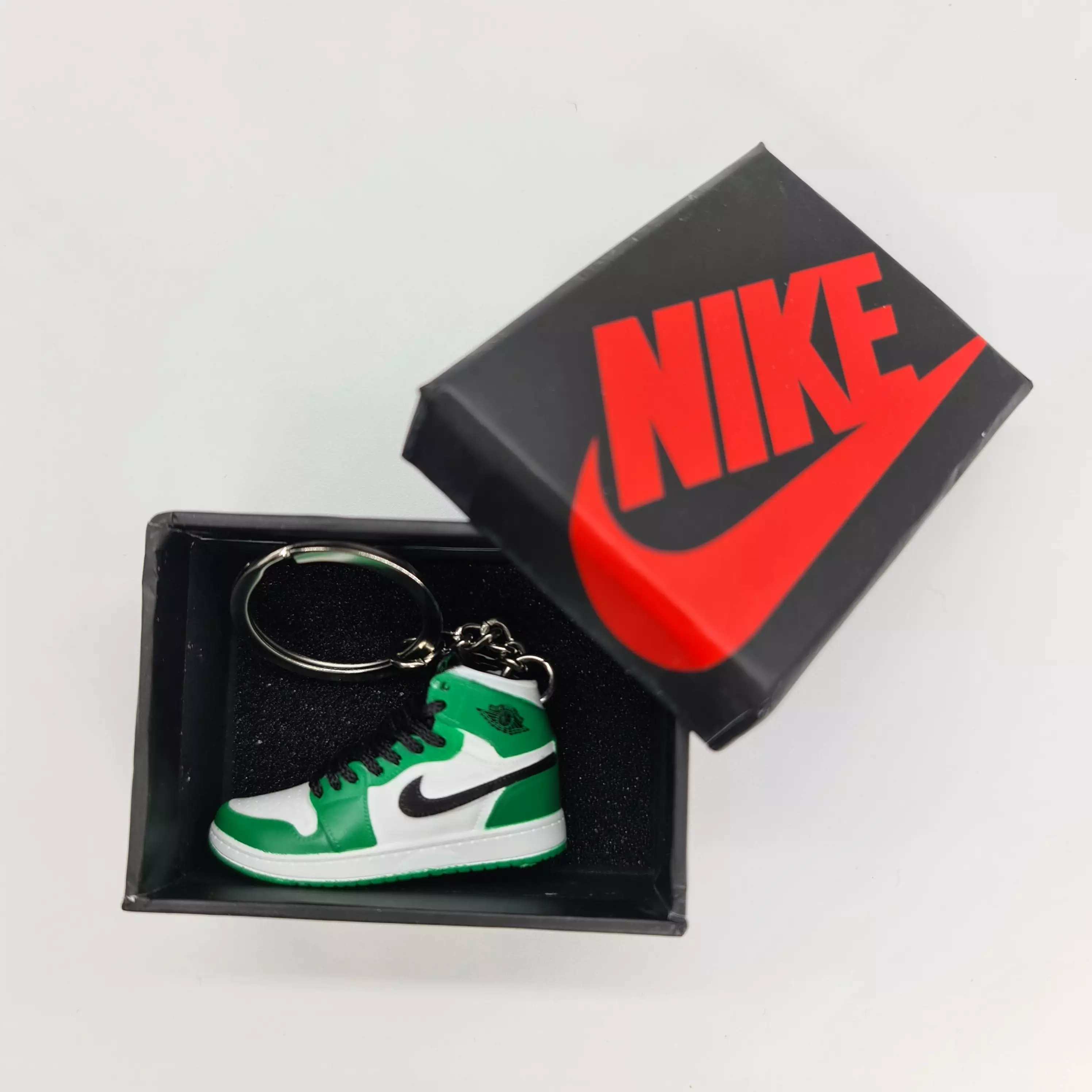 Mini Sneaker Keyring- AJ1 (Green/White/Black)