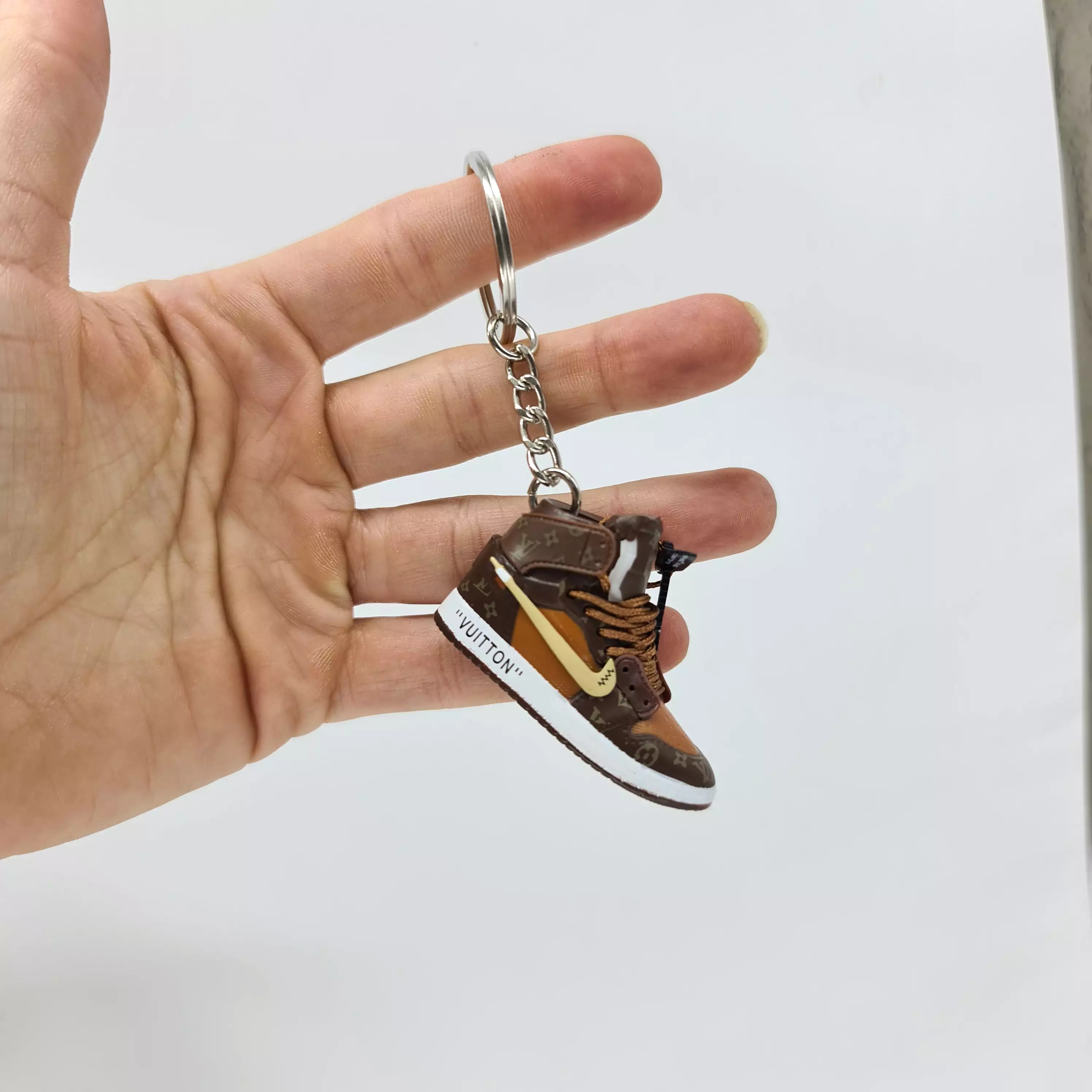 Mini Sneaker Keyring- AJ1 x LV