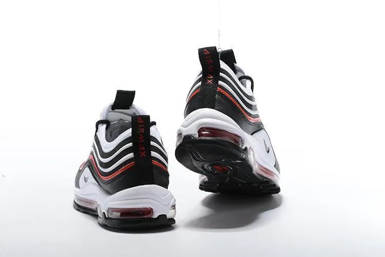 Nike Air Max 97 White Black Red Shoes Sale Men Size US 7, 8, 8.5, 9, 10, 11