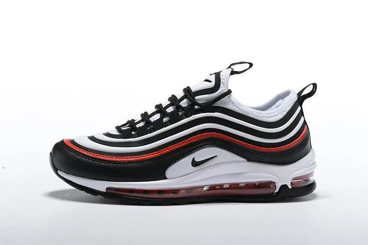 Nike Air Max 97 White Black Red Shoes Sale Men Size US 7, 8, 8.5, 9, 10, 11