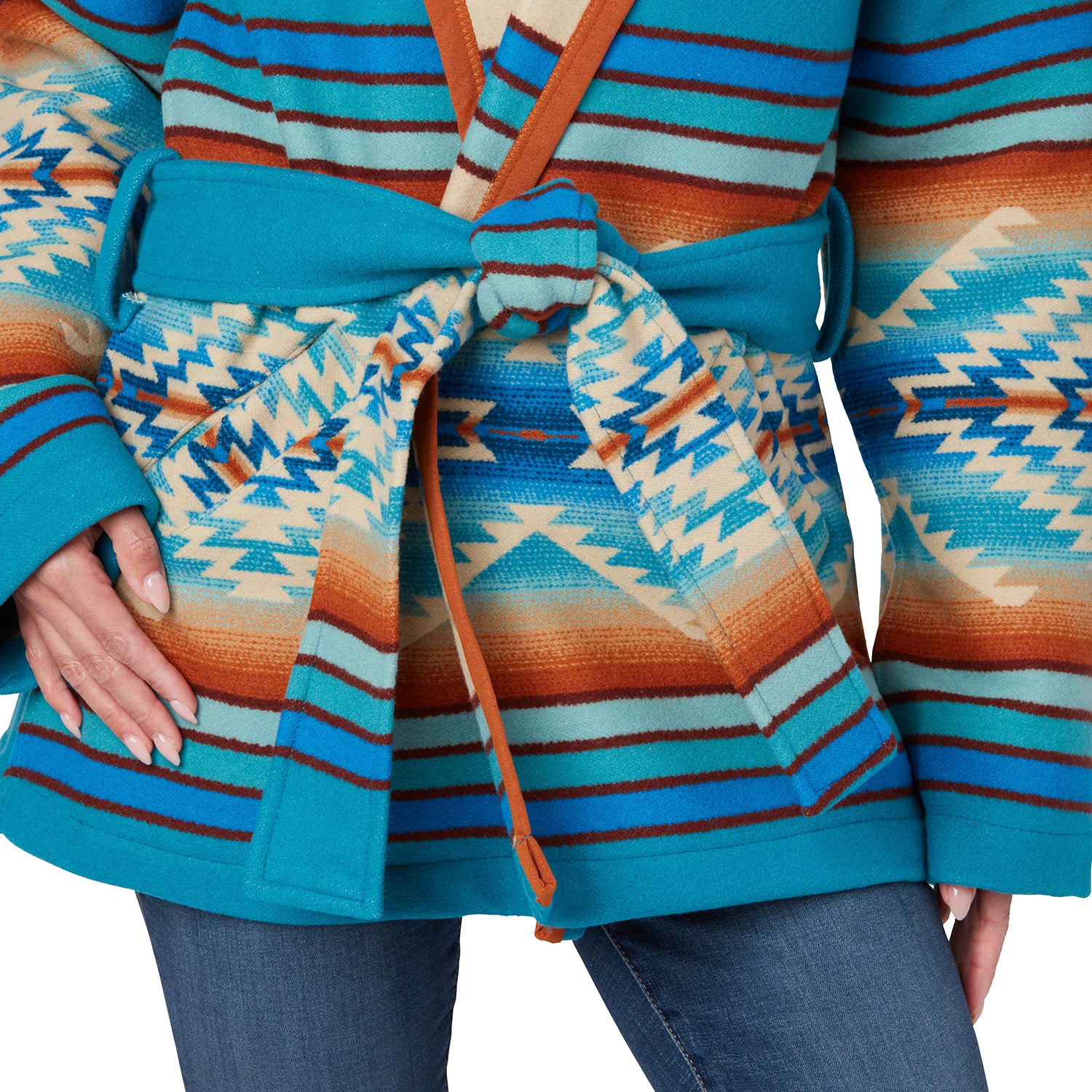 Pagosa Springs Wrap Coat :: Blue