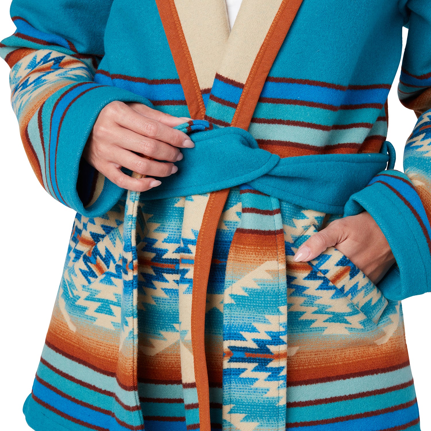 Pagosa Springs Wrap Coat :: Blue