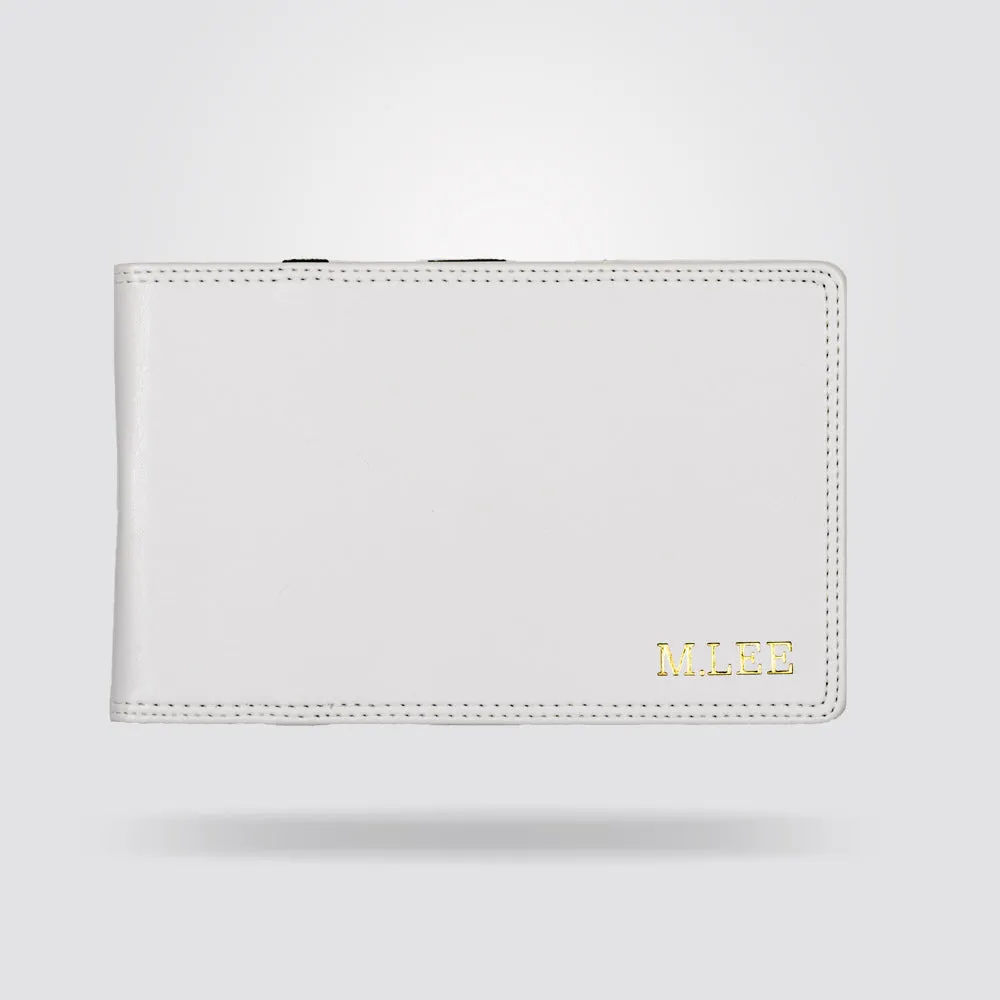 Personalised Premium Golf Scorecard Holder (White)