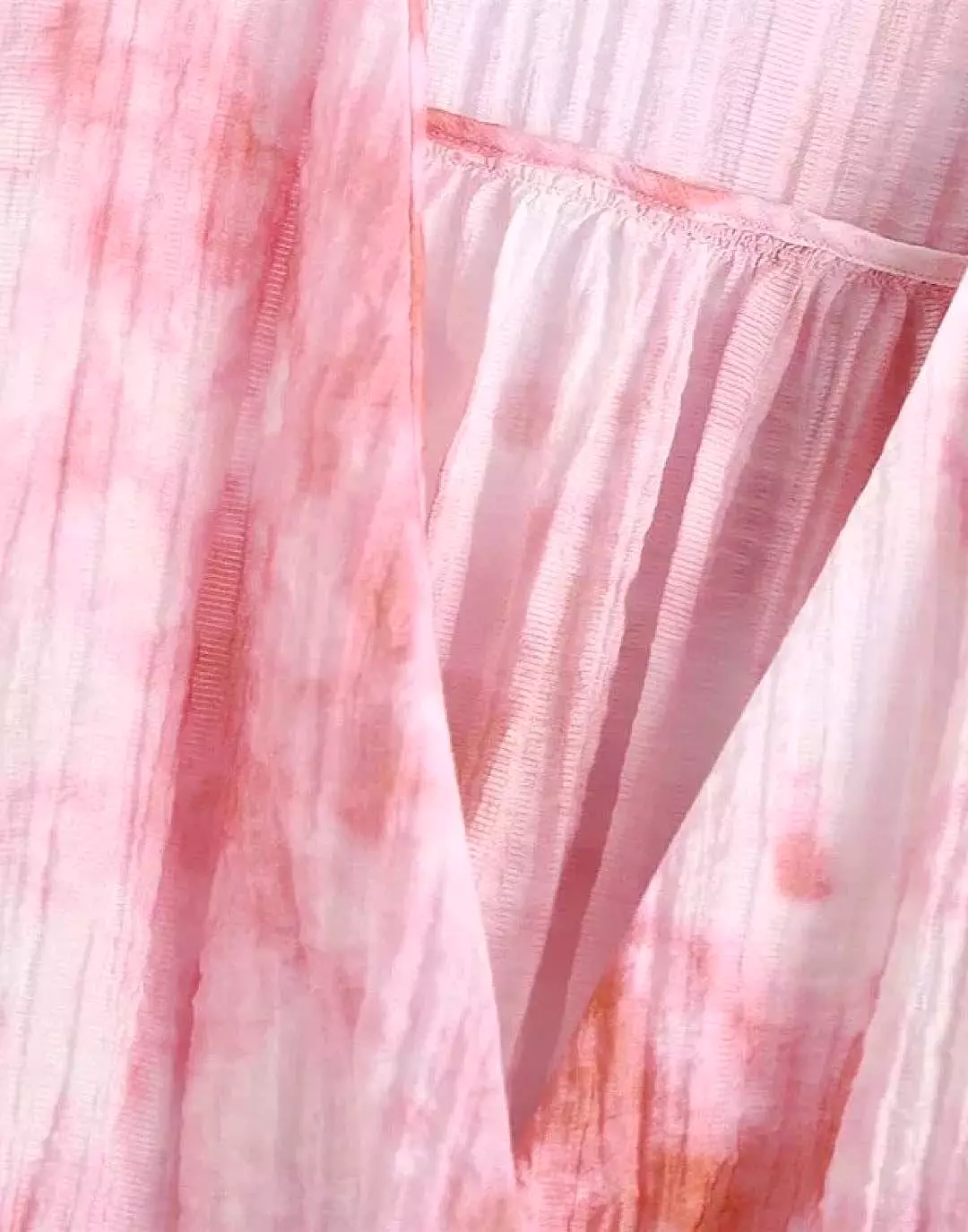 Pink Tie-Dye Shorts Set