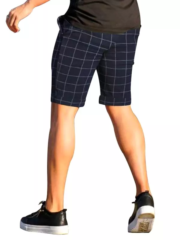 Plaid Casual Men Shorts