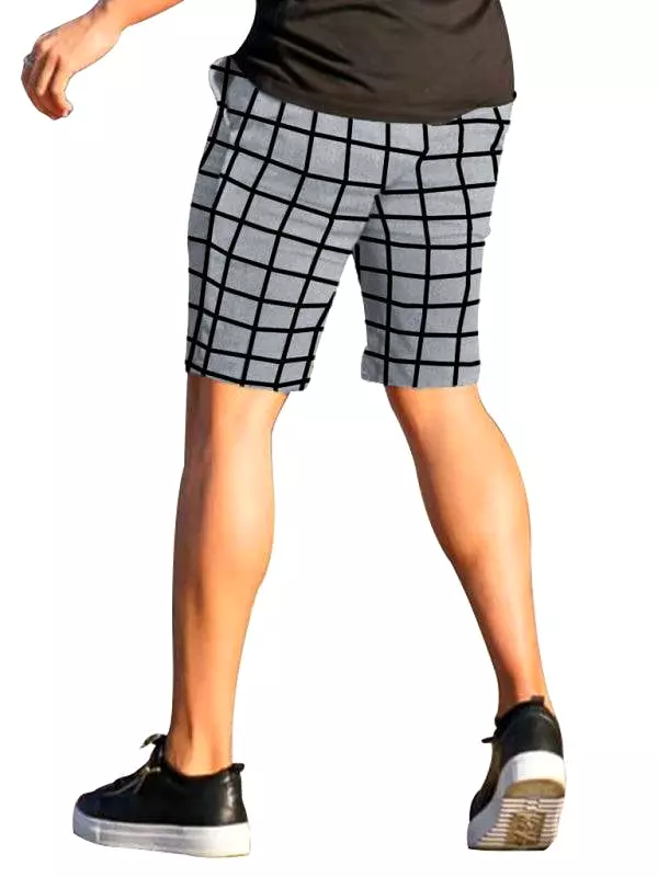 Plaid Casual Men Shorts