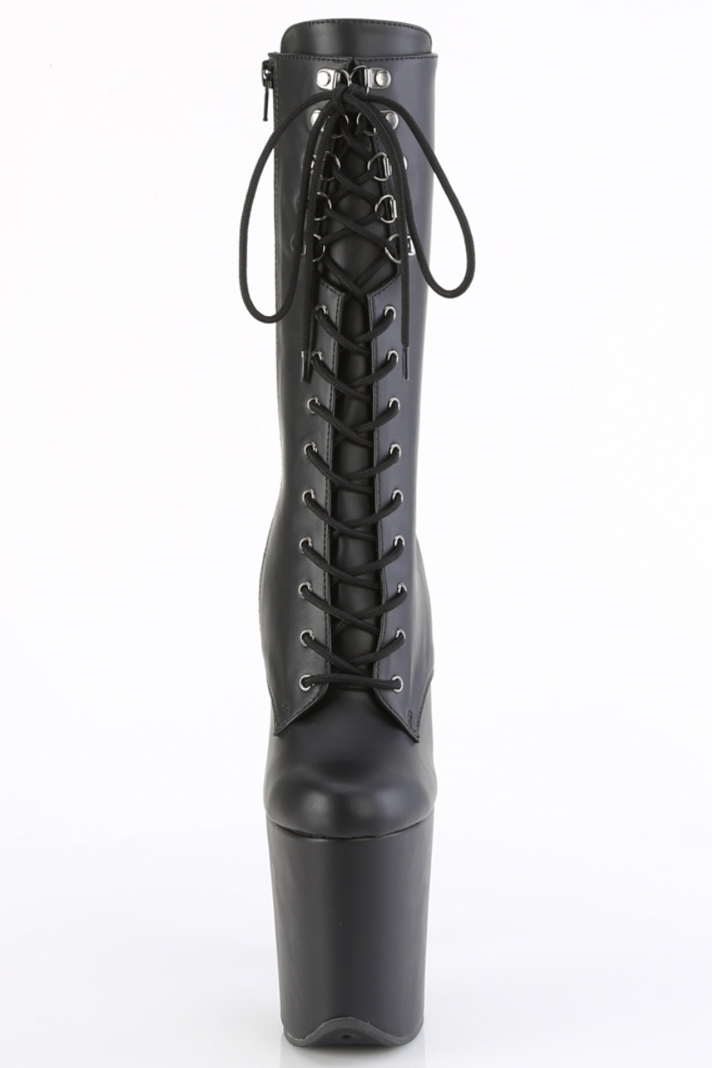 Pleaser USA Flamingo-1054 8inch Pleaser Boots - Matte Black