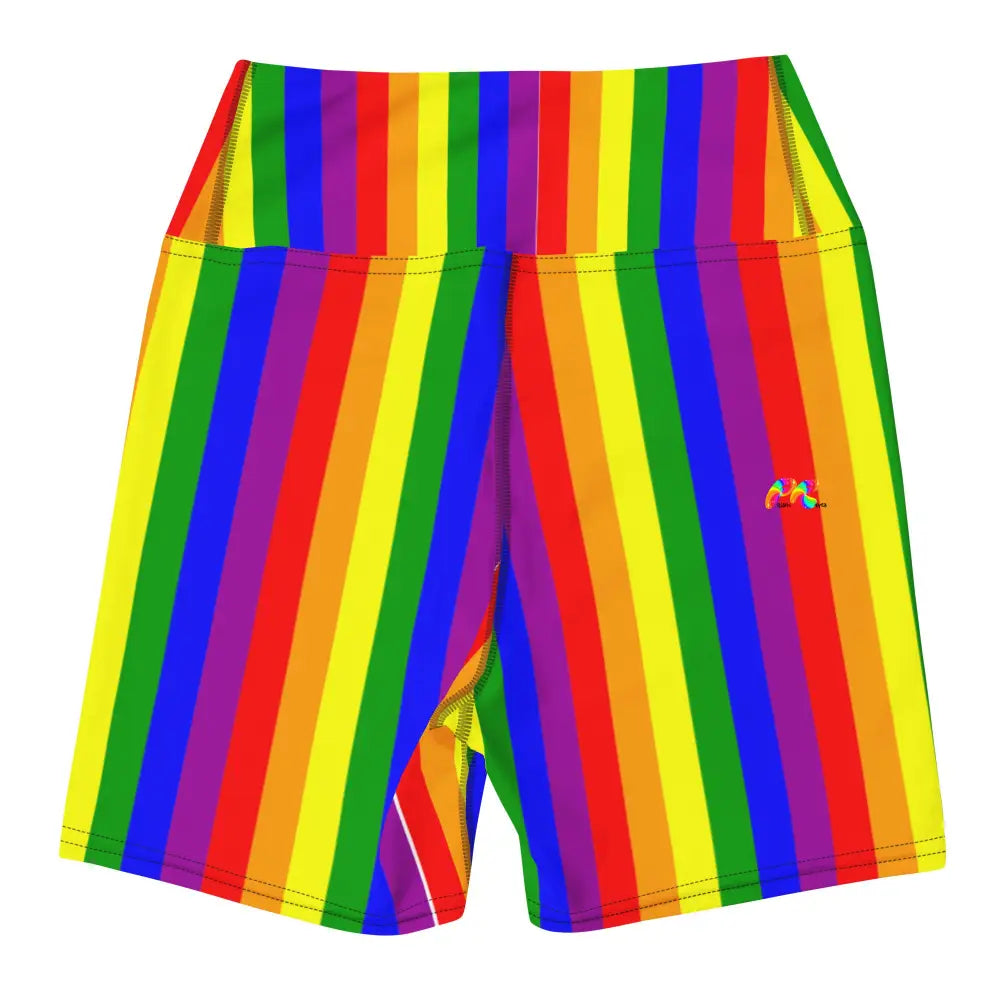 Pride High-Waist Yoga Shorts