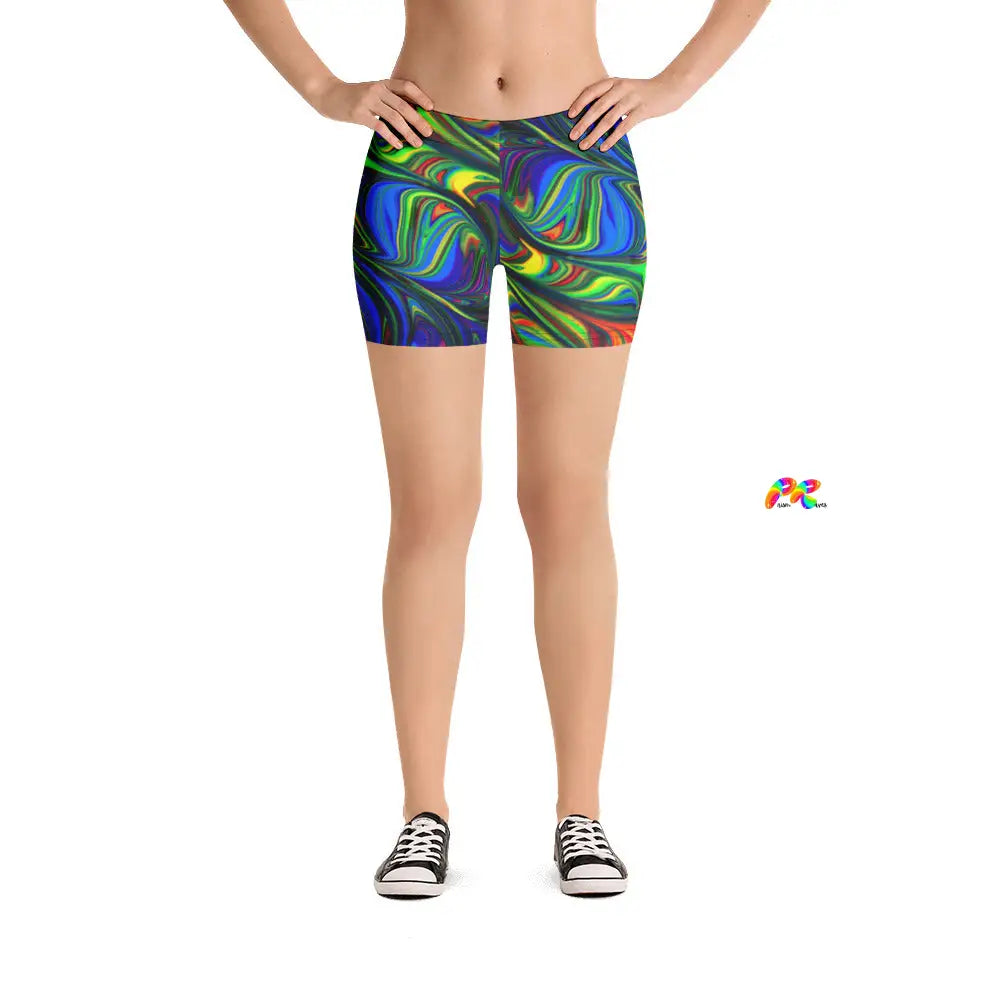 Pride Paint Festival Yoga Shorts