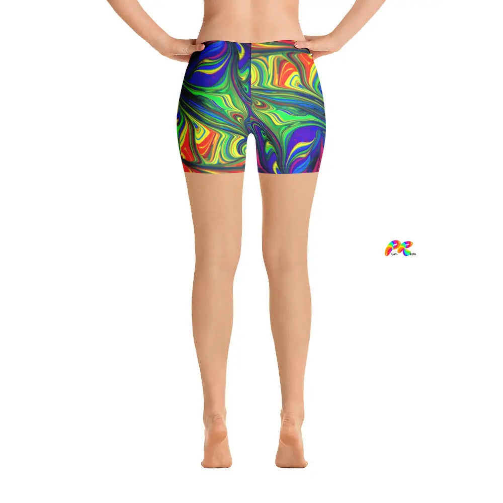 Pride Paint Festival Yoga Shorts