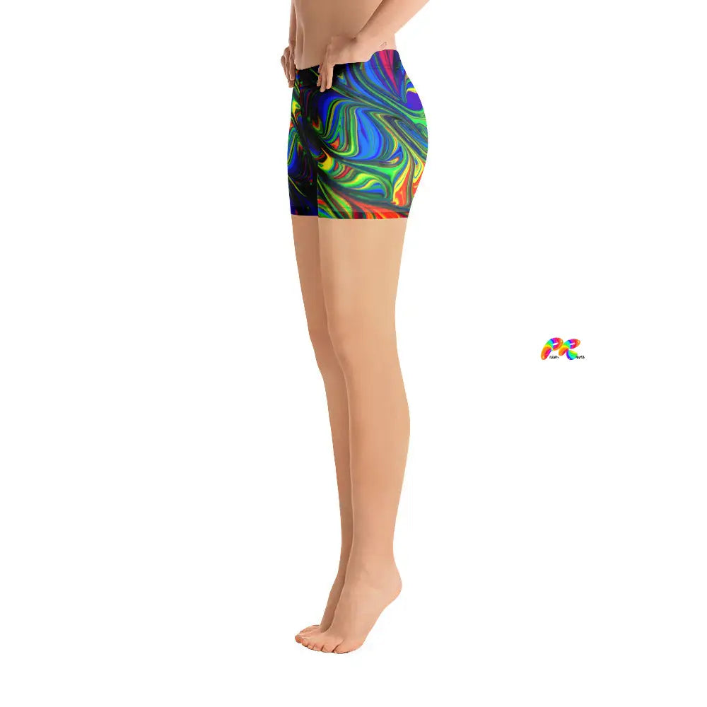 Pride Paint Festival Yoga Shorts