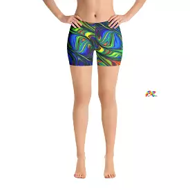 Pride Paint Festival Yoga Shorts