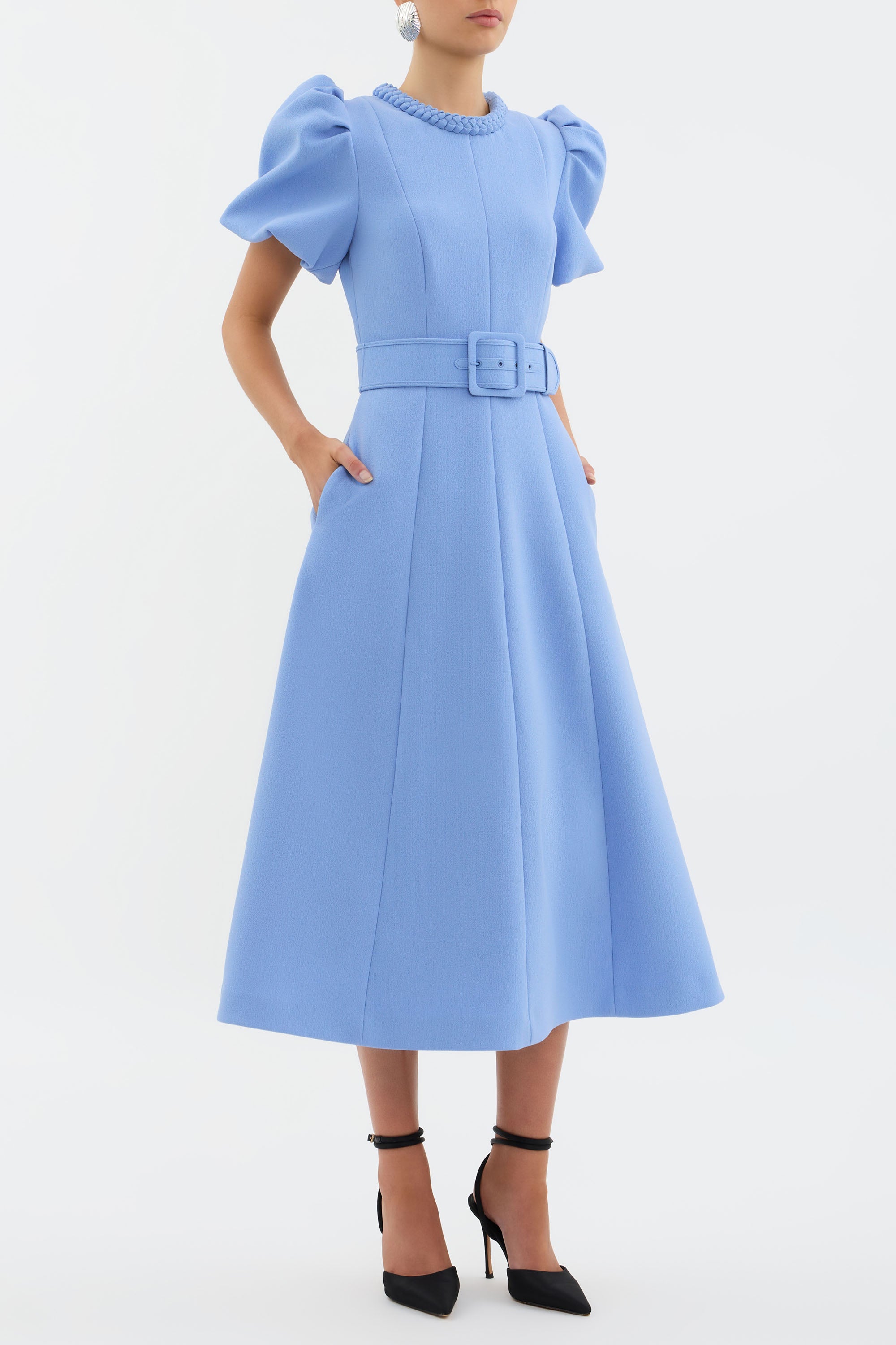 Rebecca Vallance Juliana Puff Sleeve Midi