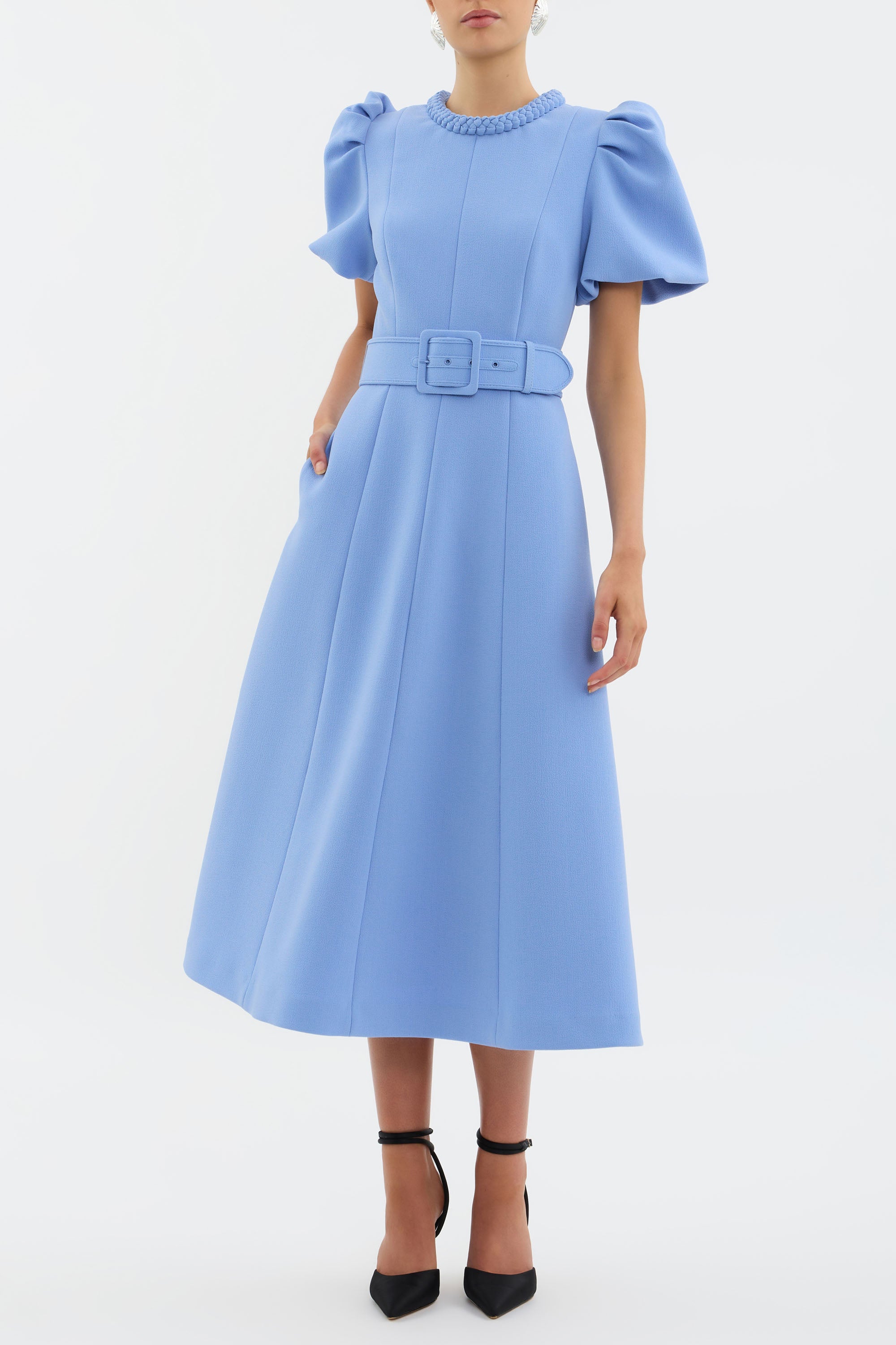 Rebecca Vallance Juliana Puff Sleeve Midi