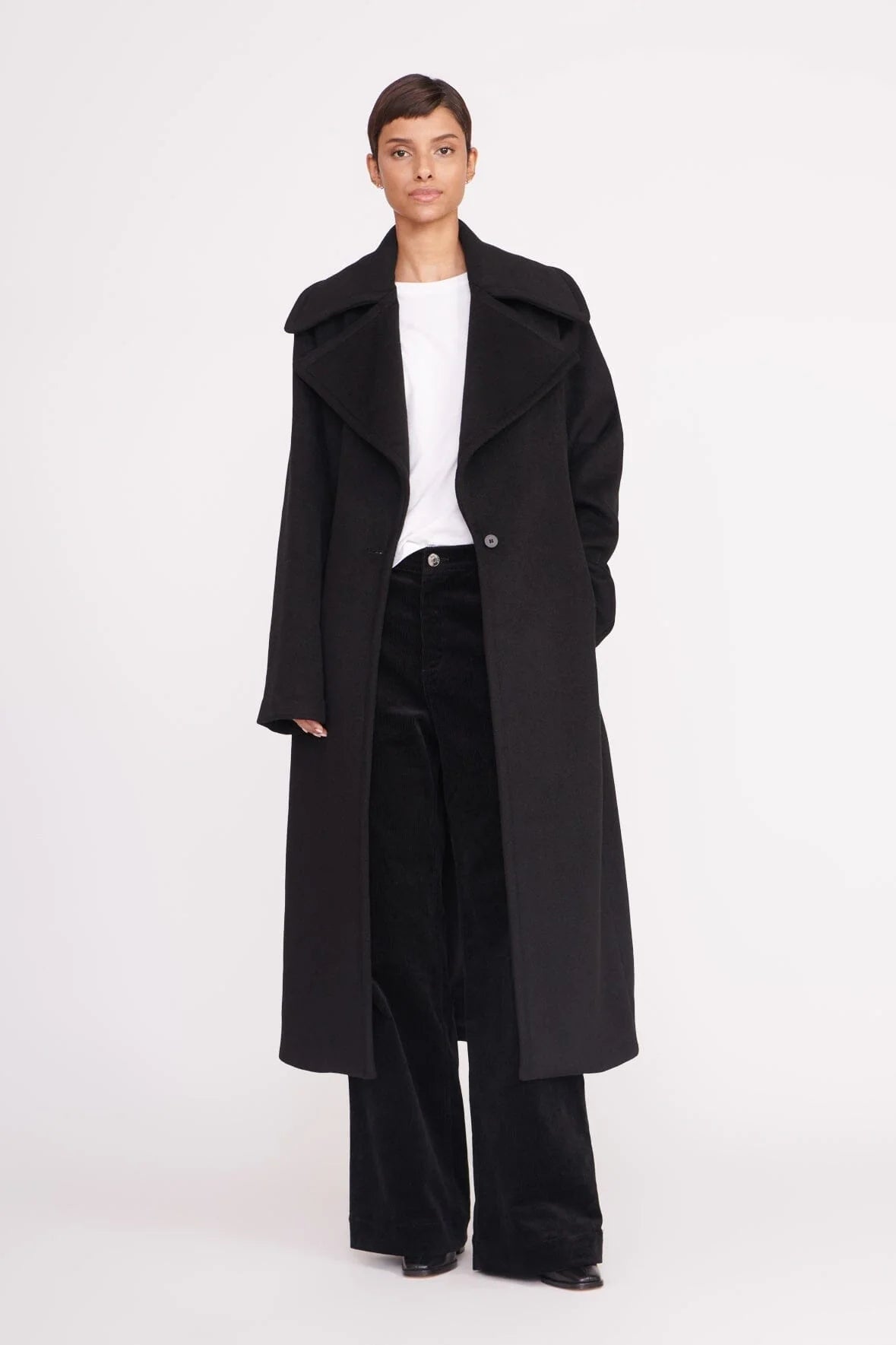 Staud Carver Coat Black