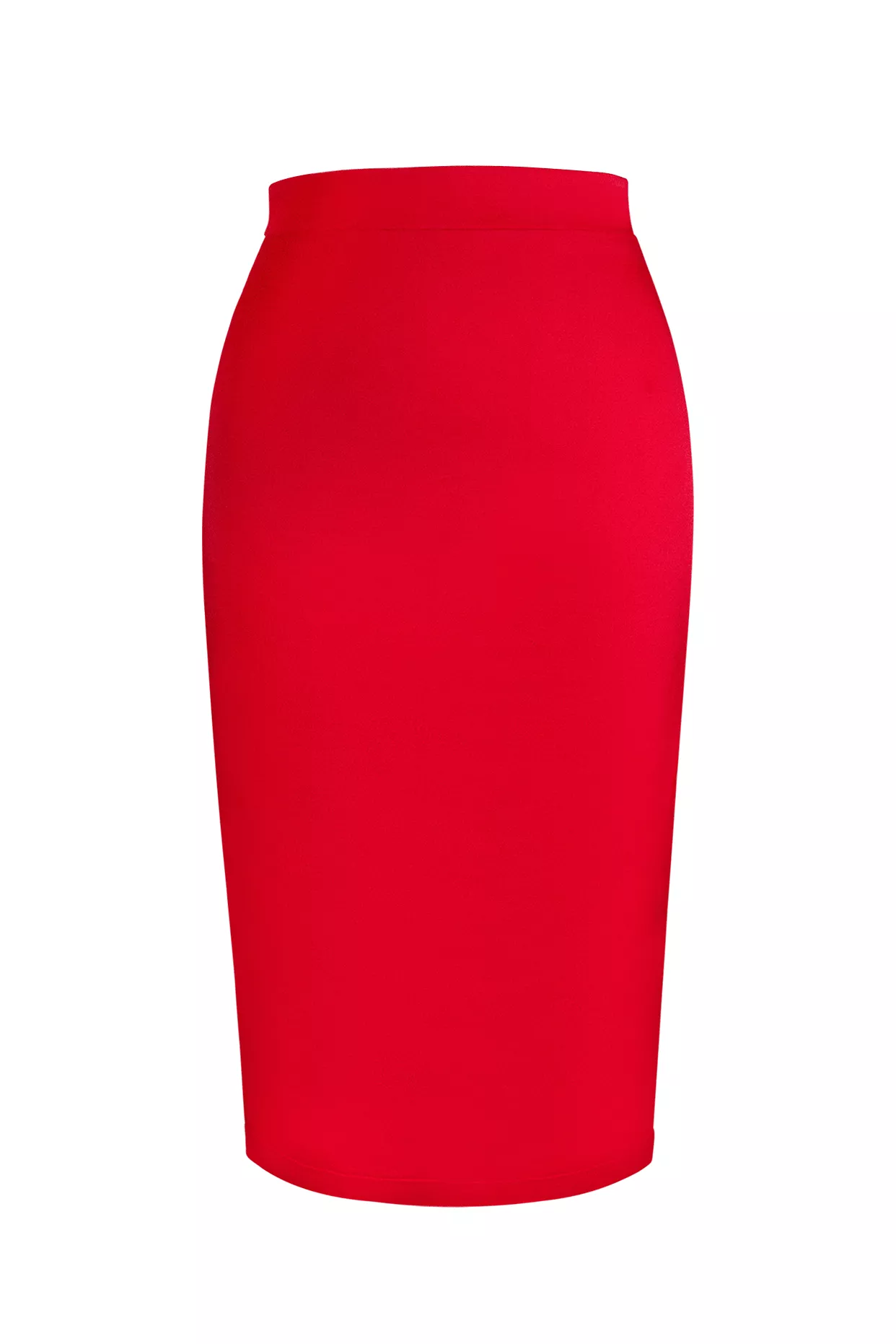 Tea Rose Wiggle Skirt (Red)