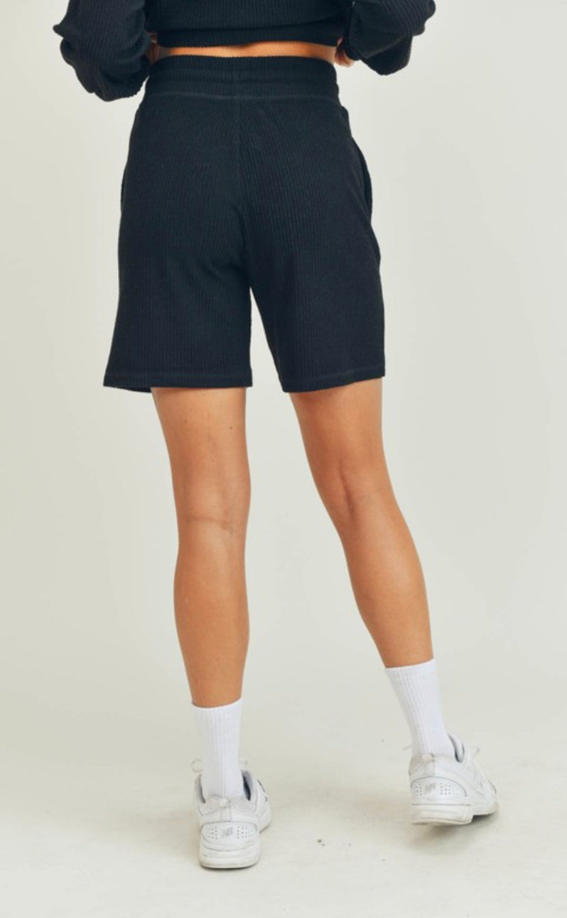 The Evelyn Ribbed Shorts