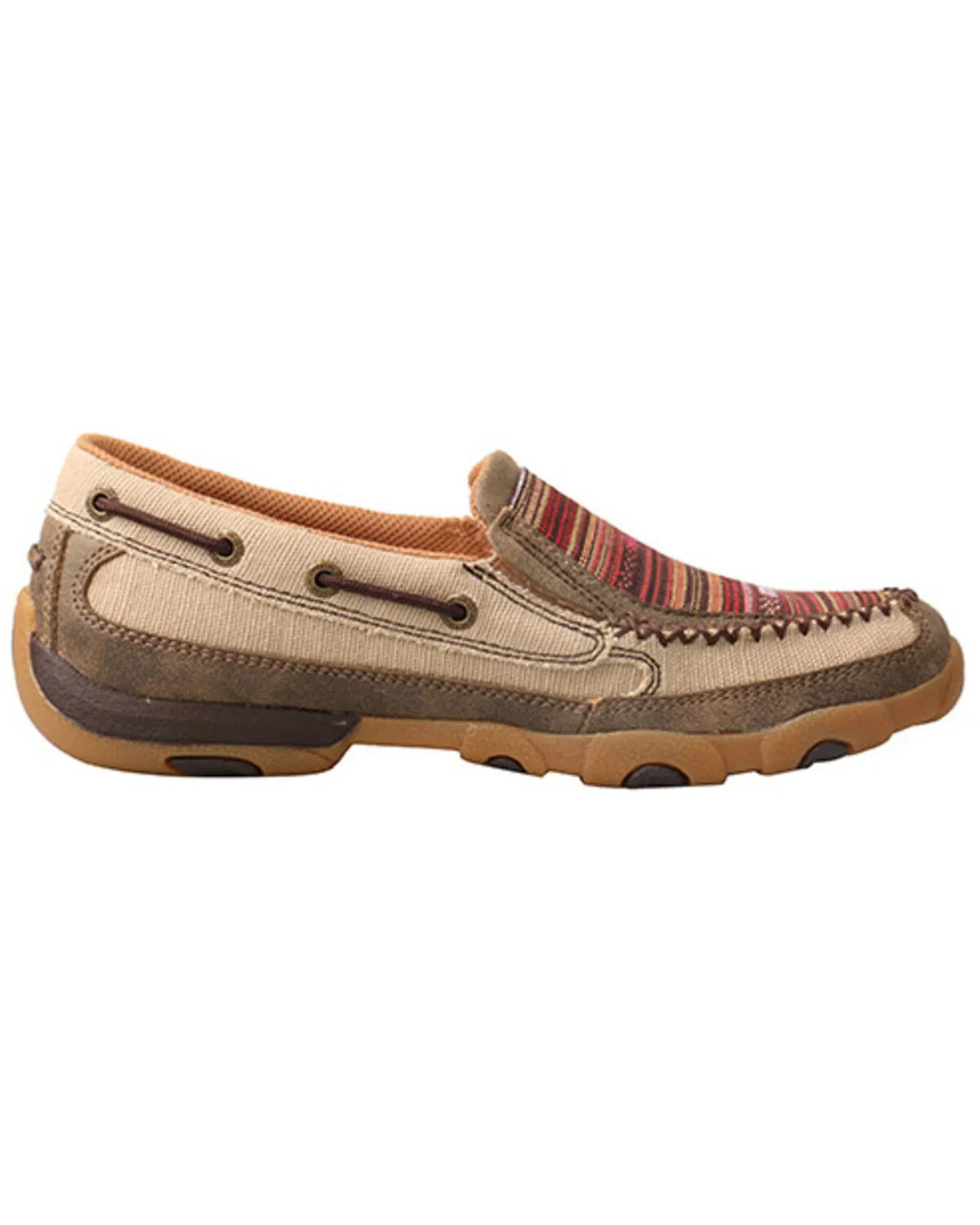 Twisted X Women's Multicolor ECO TWX Driving Moccasin Shoes - Moc Toe