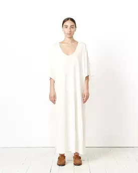 U Neck Caftan in Bone