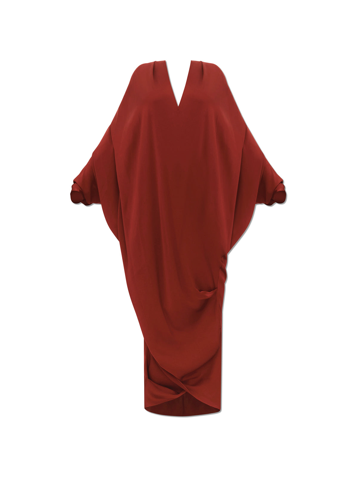 Wine Tibara Kaftan Dress